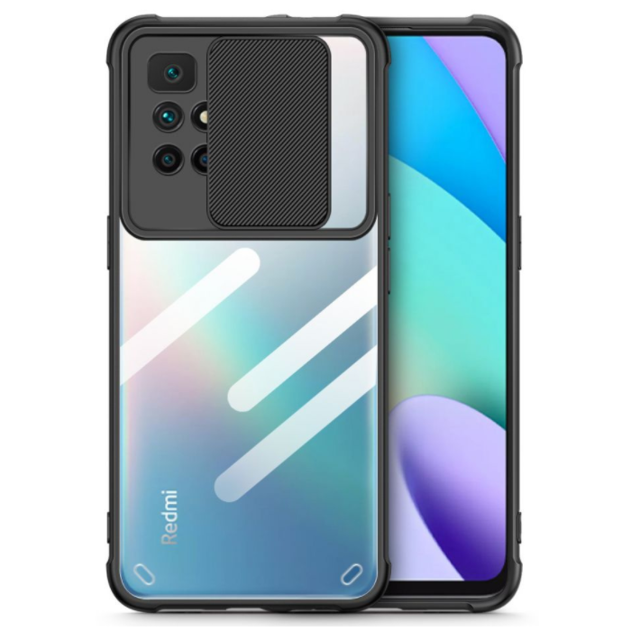 Plastové puzdro na Xiaomi Redmi 10 Tech-protect CamShield čierne