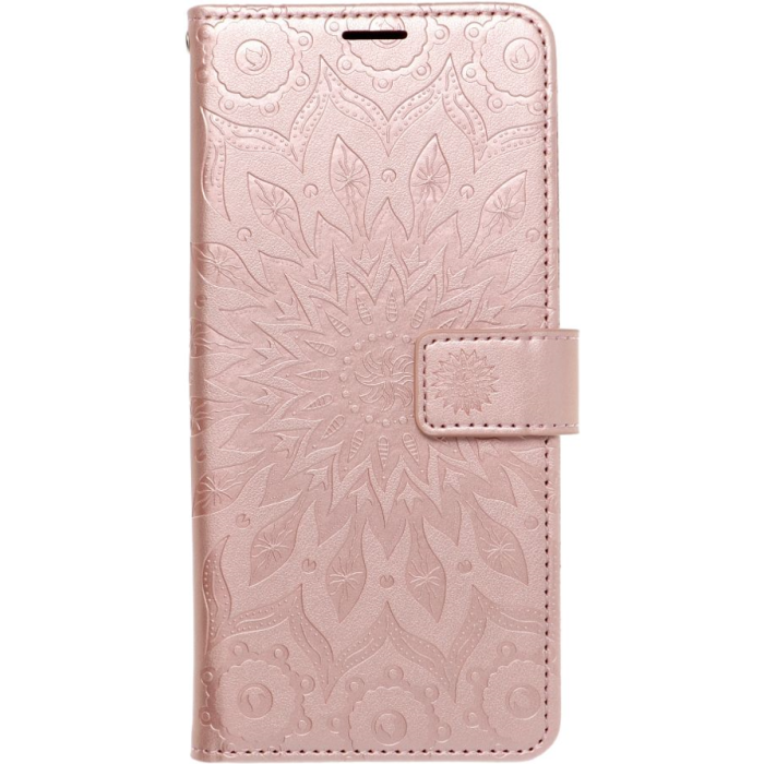 Diárové puzdro na Samsung Galaxy A13 5G A136/A04s A047 MEZZO Mandala ružovo-zlaté