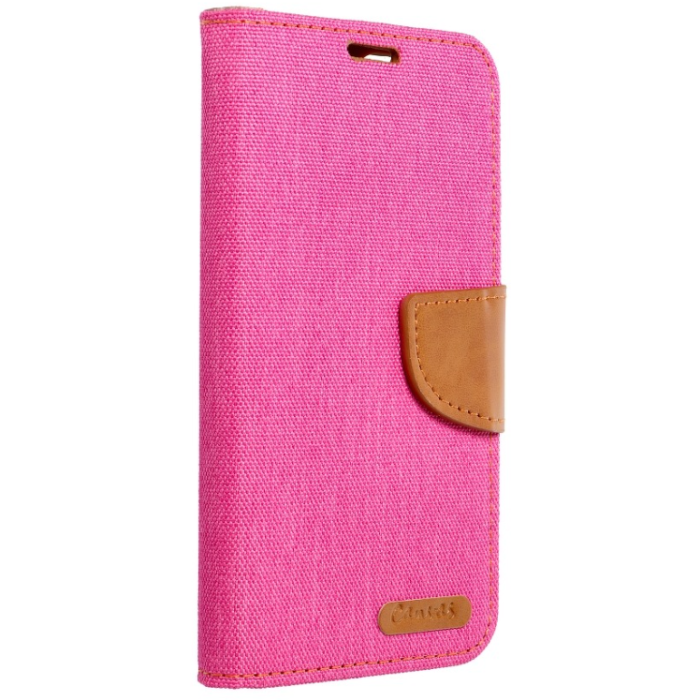 Diárové puzdro na Samsung Galaxy S22 Ultra 5G G908 Canvas ružové