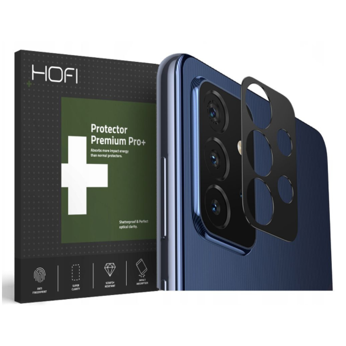 Ochranný kryt na fotoaparát na Samsung Galaxy A52/A52s 5G Hofi Metal čierny