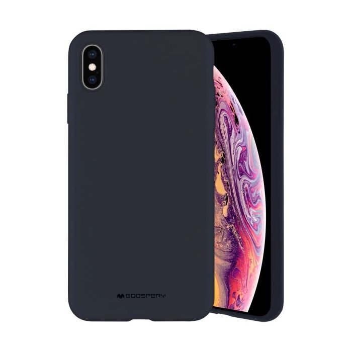 Silikónové puzdro na Apple iPhone 13 Mercury Silicone modré