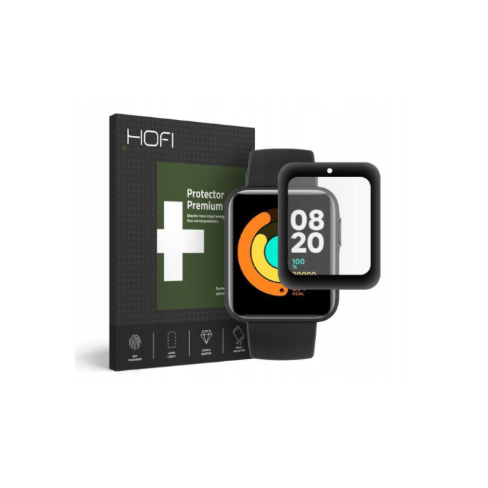 Tvrdené sklo na Xiaomi Mi Watch Lite Hofi Hybrid čierne