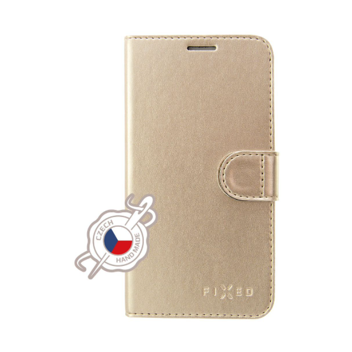 Diárové puzdro na Samsung Galaxy J4 Plus Fixed Fit Shine zlaté