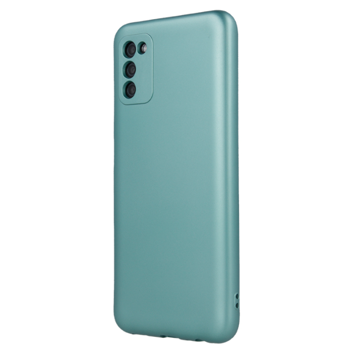 Silikónové puzdro na Samsung Galaxy A22 5G Metallic zelené
