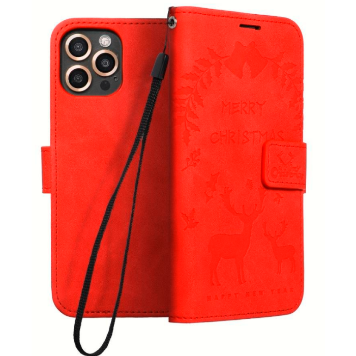 Diárové puzdro na Apple iPhone 13 Forcell MEZZO jeleň červené