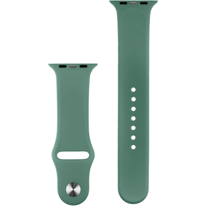 Náhradný remienok na Apple Watch 38/40/41 COTECi Silicone Sports Strap Pine Needle Green