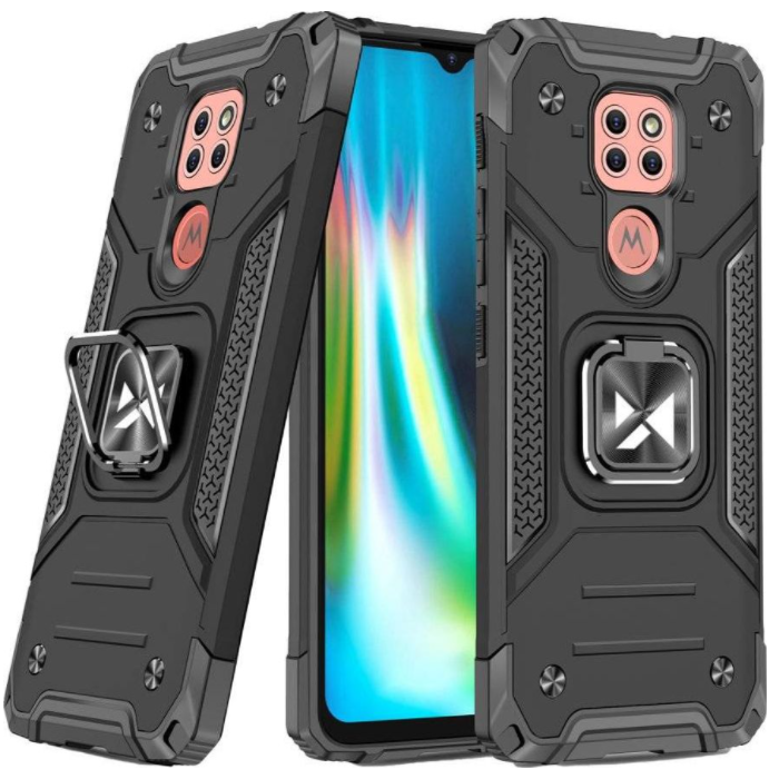 Odolné puzdro na Motorola Moto G9 Play/E7 Plus Ring Armor čierne