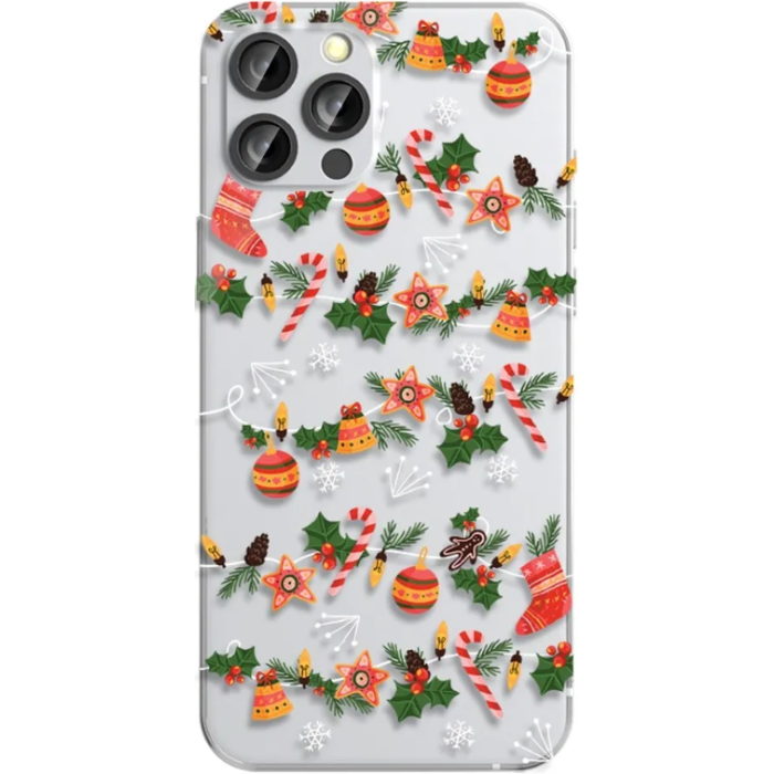 Silikónové puzdro na Samsung Galaxy A02s A025 Forcell Winter 21/22 christmas chain