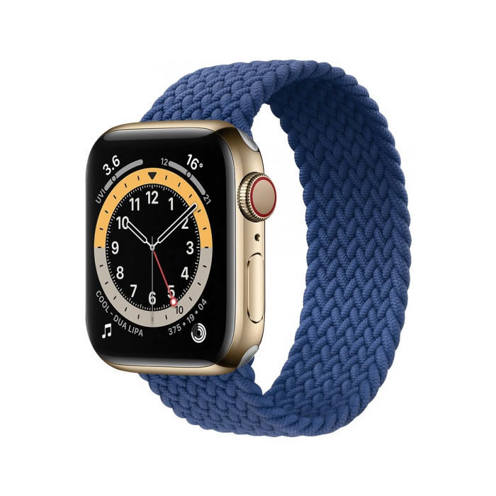 Náhradný remienok na Apple Watch 38/40/41mm COTECi Nylon Braided Strap 136 mm Atlantic Blue