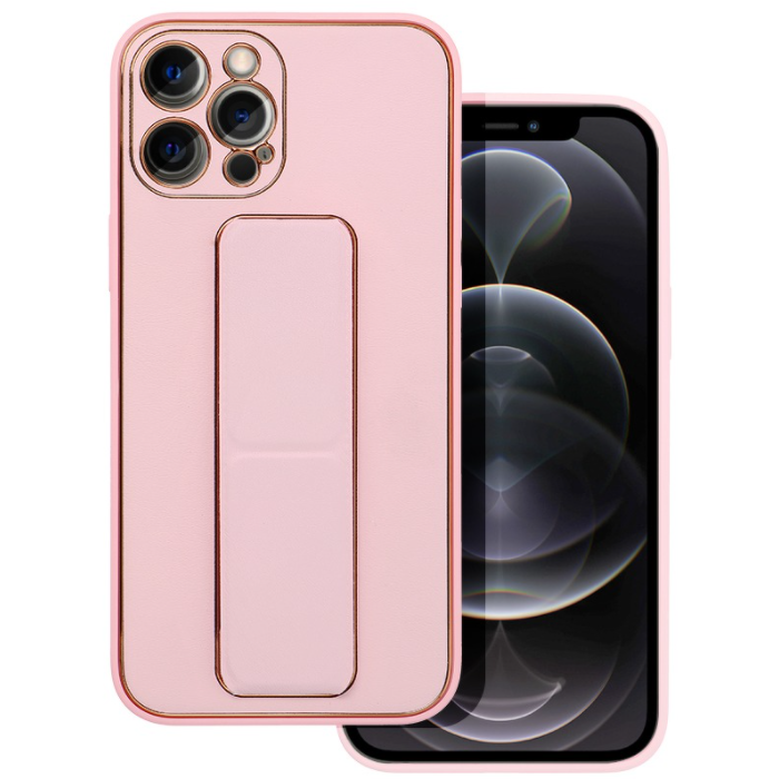 Silikónové puzdro na Xiaomi Redmi Note 10/10S Forcell Kickstand ružové