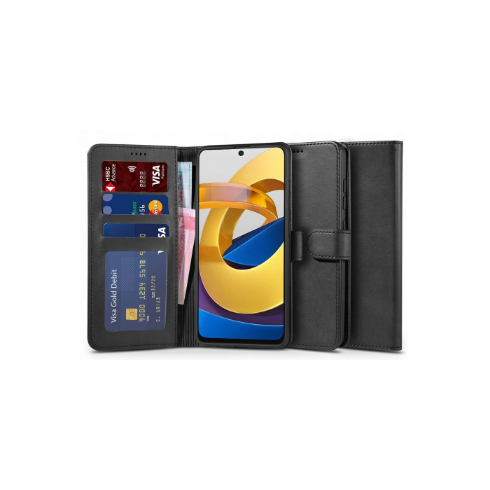 Diárové puzdro na Xiaomi Redmi Note 11S 5G/11T 5G/Poco M4 Pro 5G Tech-protect čierne