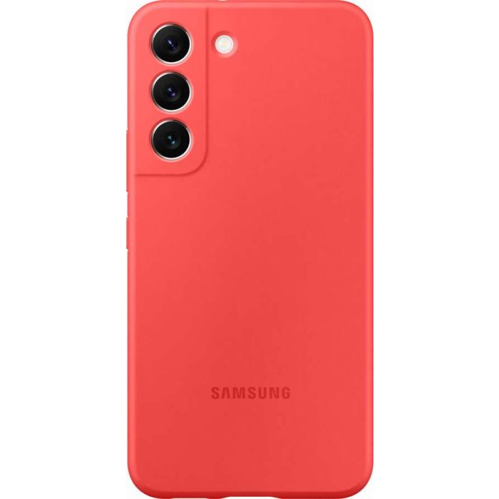 Silikónové puzdro Samsung na Samsung Galaxy S22 5G S901 EF-PS901TPE Silicone Cover červené