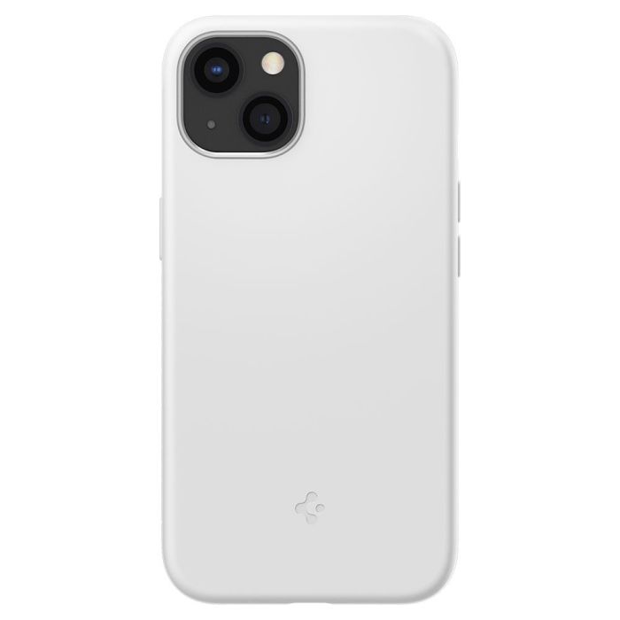 Silikónové puzdro na Apple iPhone 13 Mini Spigen Silicone Fit biele