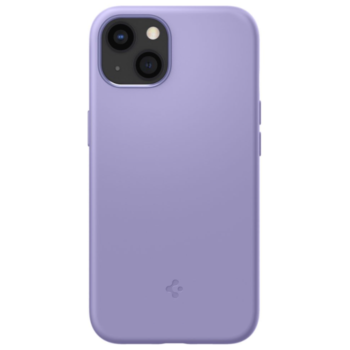 Silikónové puzdro na Apple iPhone 13 Mini Spigen Silicone fialové