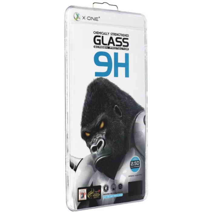 Tvrdené sklo na Samsung Galaxy S21 FE G990 X-ONE Full Cover Extra Strong Crystal Clear 9H Full Glue čierne