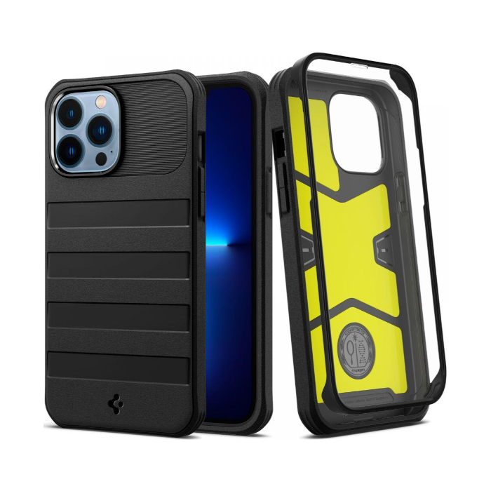 Odolné puzdro na Apple iPhone 13 Pro Max Spigen Geo Armor 360 čierne