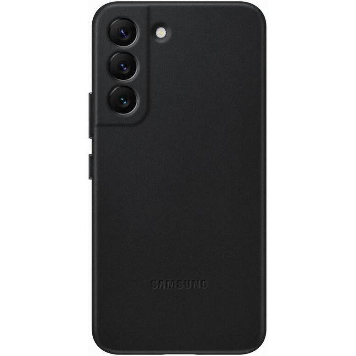 Kožené puzdro Samsung na Samsung Galaxy S22 5G S901 EF-VS901LBE Soft Leather čierne