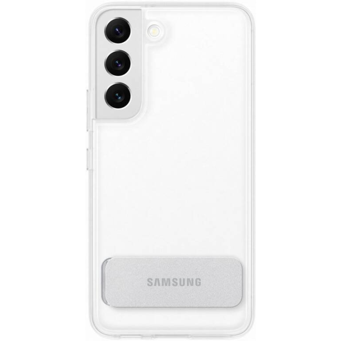 Plastové puzdro Samsung na Samsung Galaxy S22 5G S901 EF-JS901CTE Clear Standing transparentné