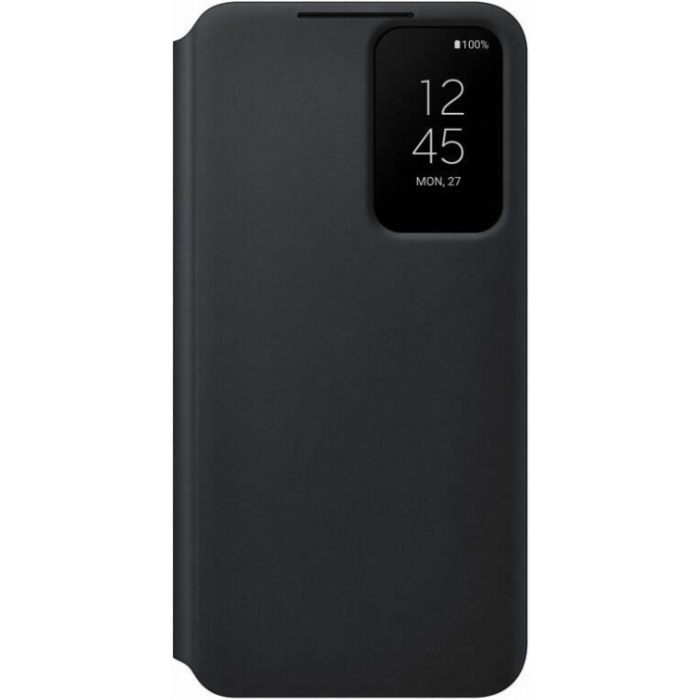 Diárové puzdro Samsung na Samsung Galaxy S22 5G S901 EF-ZS901CBE Clear View čierne