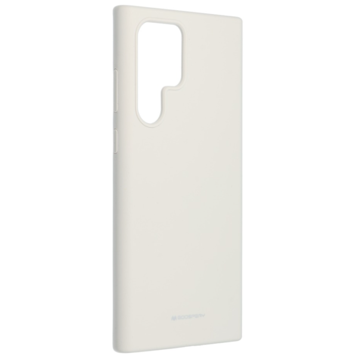 Silikónové puzdro na Samsung Galaxy S22 Ultra 5G Mercury Silicone sivé