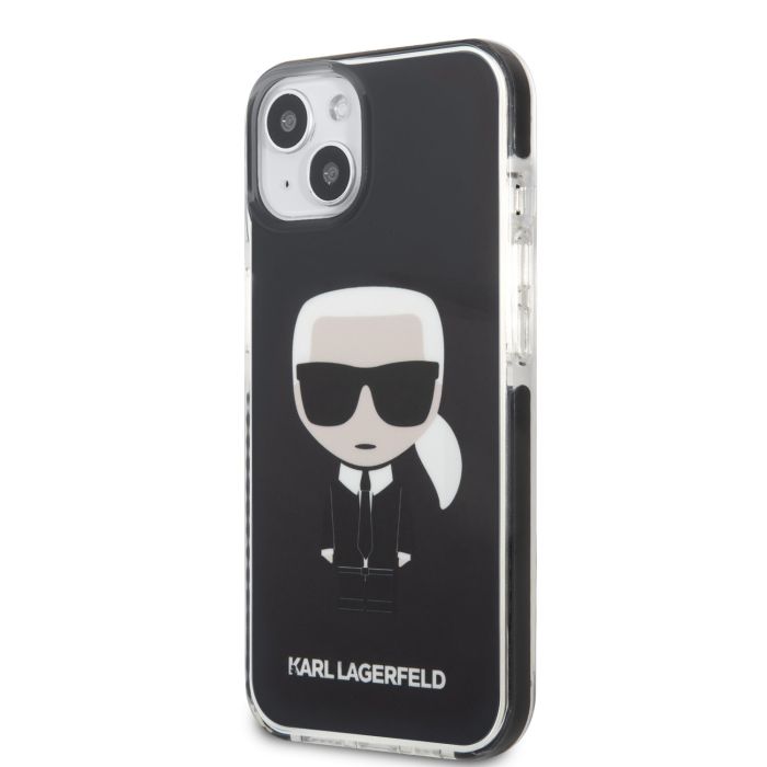 Puzdro Karl Lagerfeld KLHCP13STPEIKK na Apple iPhone 13 mini TPE Full Body Ikonik čierne