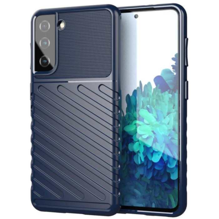 Odolné puzdro na Samsung Galaxy S21 FE 5G Thunder modré
