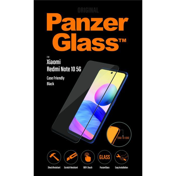 Tvrdené sklo na Xiaomi Redmi Note 10 5G PanzerGlass Case Friendly čierna