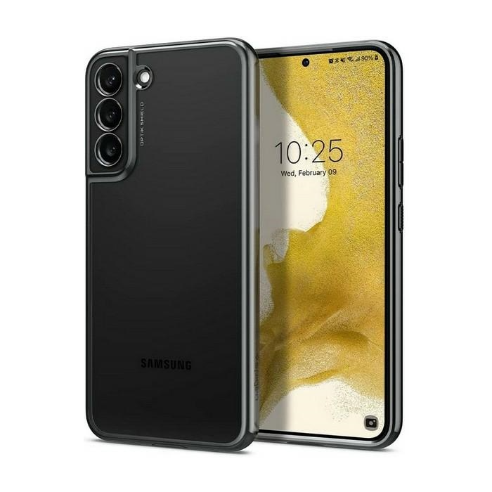 Silikónové puzdro na Samsung Galaxy S22 Plus 5G Spigen Optik Crystal šedé 