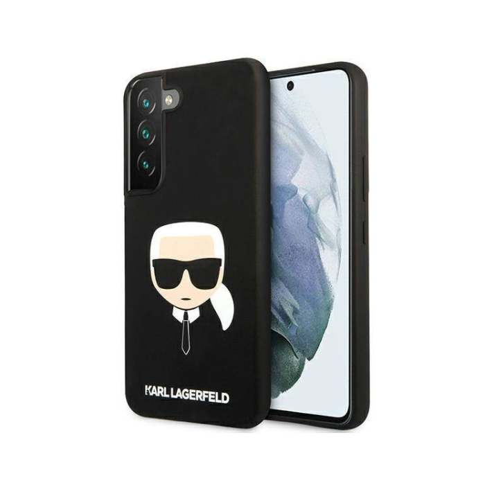 Plastové puzdro Karl Lagerfeld na Samsung Galaxy S22 5G KLHCS22SSLKHBK Karl Head čierne