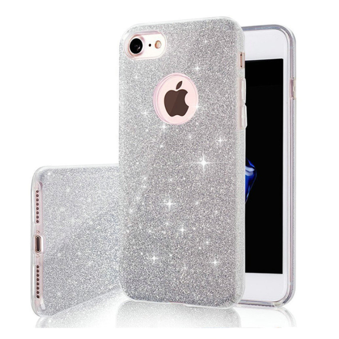 Glitter 3in1 TPU Samsung Galaxy S22+ G906 strieborné