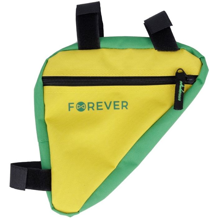 Forever Outdoor FB-100, taška na bicykel na rám, žlto-zelená