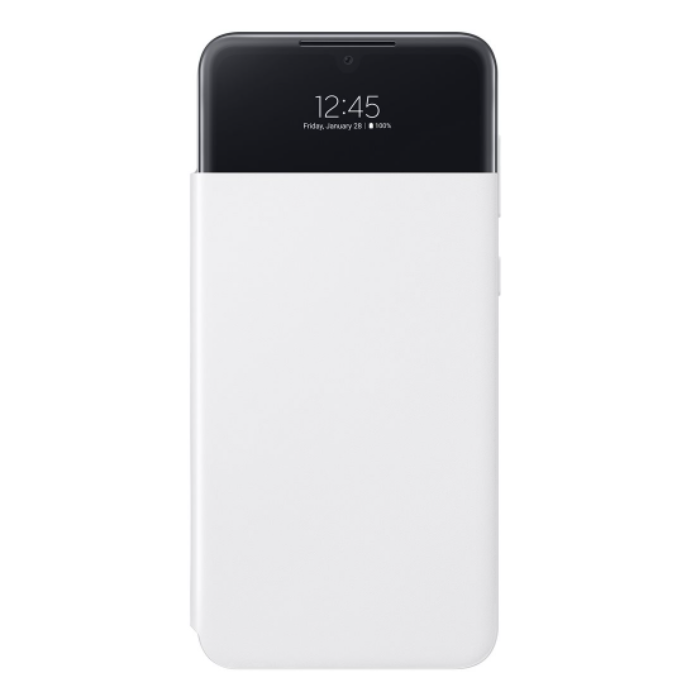 Diárové puzdro na Samsung Galaxy A33 5G A336 S-View biele