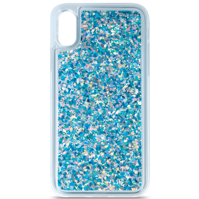 Silikónové puzdro na Samsung Galaxy S22 G901 5G Liquid Sparkle modré