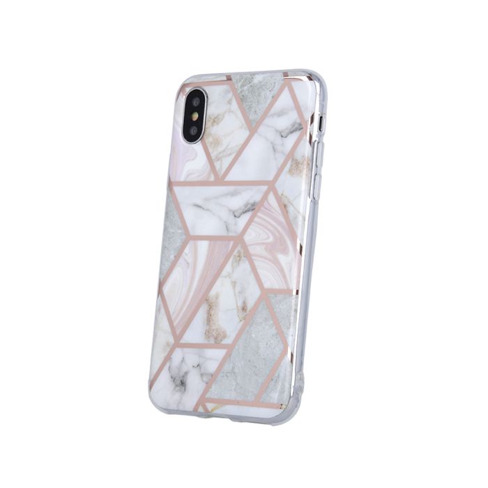 Silikónové puzdro na Xiaomi Redmi 10/10 2022 Geometric Marmur ružové
