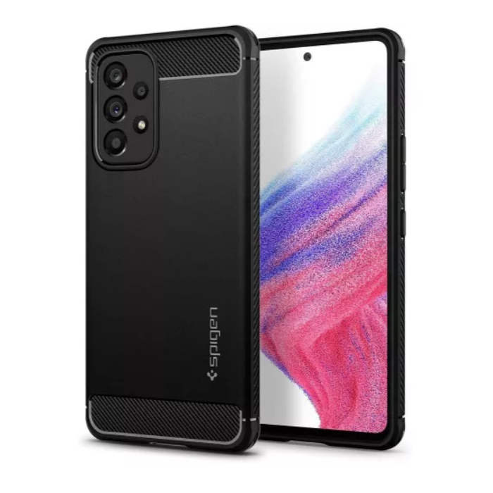 Odolné puzdro na Samsung Galaxy A53 5G Spigen Rugged Armor čierne