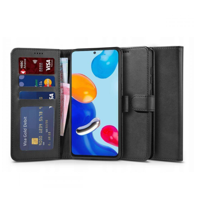 Diárové puzdro na Xiaomi Redmi Note 11 Pro 5G Tech-Protect Wallet čierne