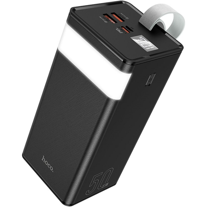 Powerbanka HOCO Powermaster J86A, 50 000mAh svietidlo PD22,5W QC3.0, čierna
