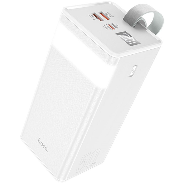 Powerbanka HOCO Powermaster J86A, 50 000mAh svietidlo PD22,5W QC3.0, biela