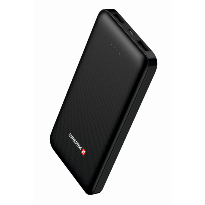 Powerbanka Swissten Worx 10 000 mAh 12W čierna