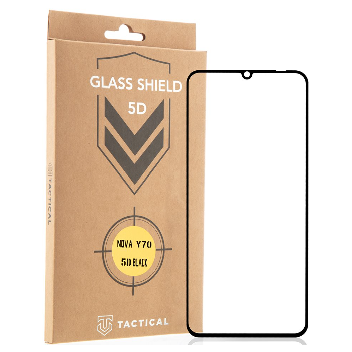 Tvrdené sklo na Huawei Nova Y70 Tactical Shield 5D celotvárové čierne