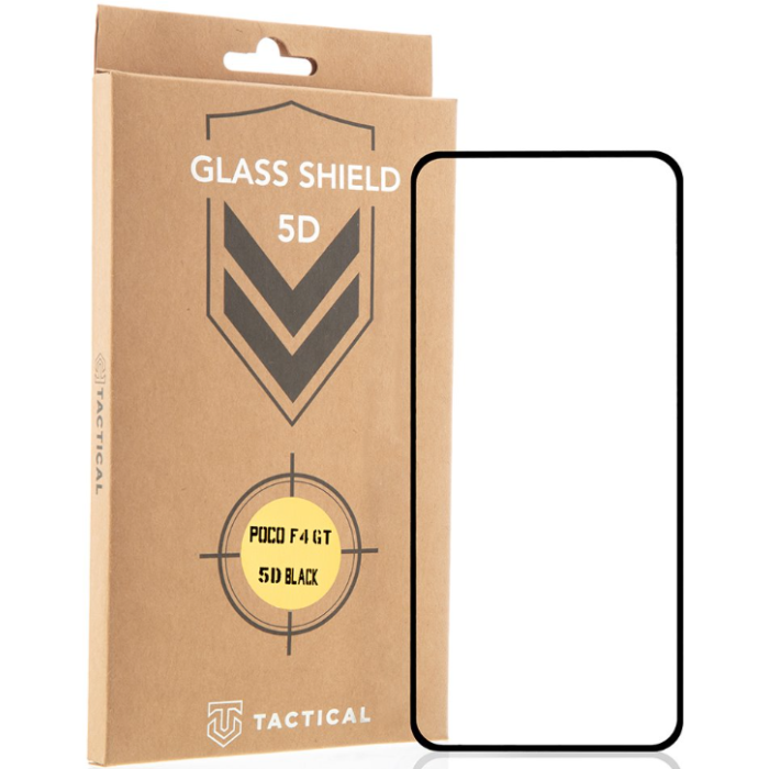 Tvrdené sklo na Poco F4 GT Tactical Shield 5D celotvárové čierne