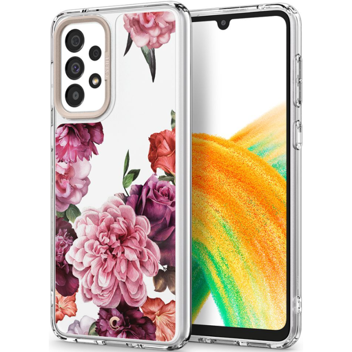 Odolné puzdro na Samsung Galaxy A33 5G A336 Spigen Cyrill Cecile Rose Floral