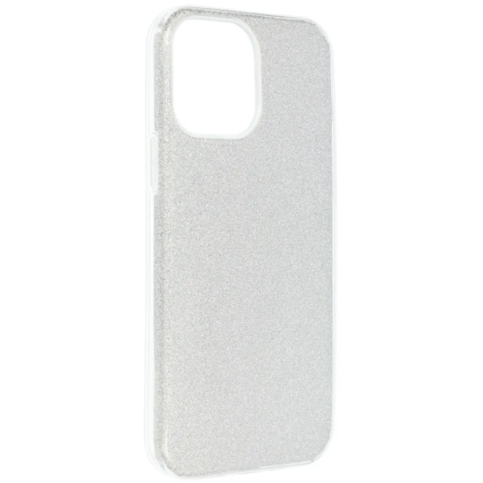 Silikónové puzdro na Apple iPhone 14 Pro Forcell Shining strieborné