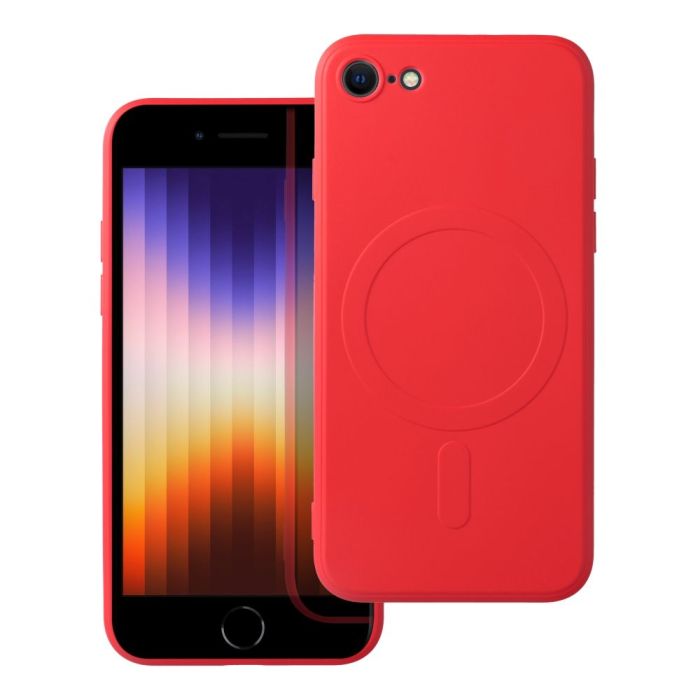 Obal SILICONE MAG COVER MagSafe Apple iPhone 7/8/SE 2020/SE 2022 červený