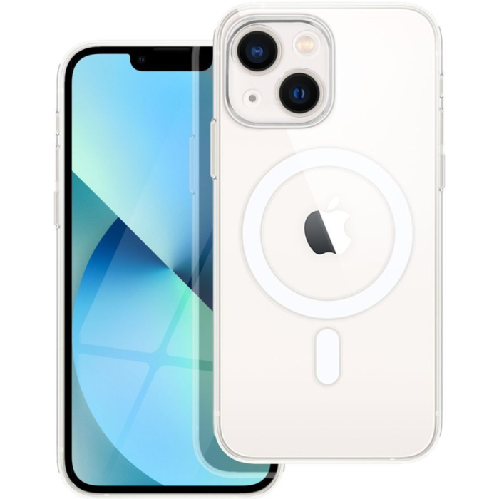 Plastové puzdro na Apple iPhone 13 Clear Mag transparentné