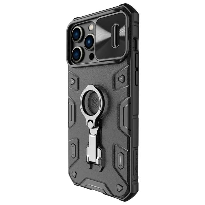 Odolné puzdro na Apple iPhone 14 Pro Nillkin CamShield Armor Pro Magnetic čierne