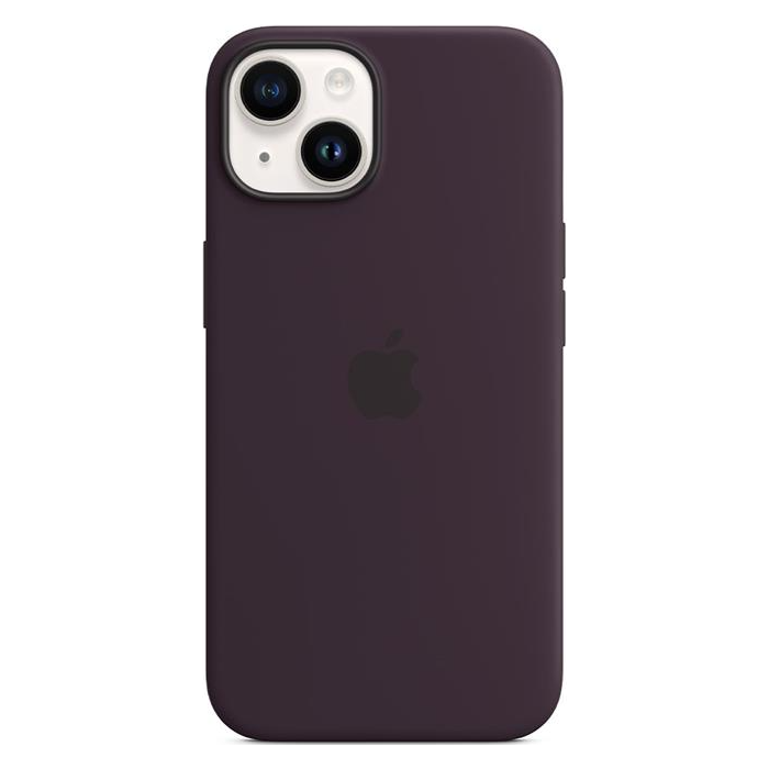 Silikónové puzdro Apple na Apple iPhone 14 MPT03ZM/A Silicone Case with MagSafe Elderberry