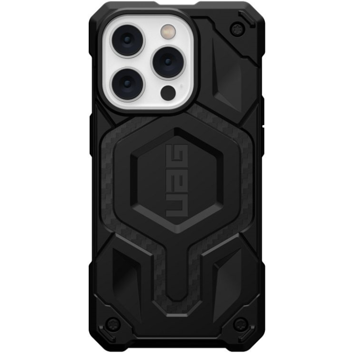 Odolné puzdro na Apple iPhone 14 Pro Max UAG Urban Armor Gear Monarch MagSafe Carbon Fiber čierne