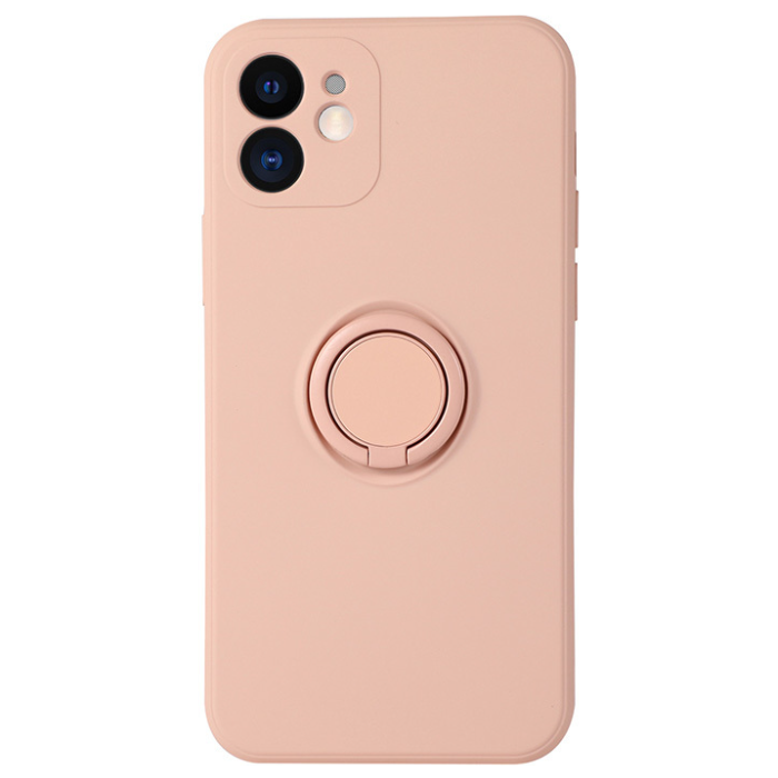 Silikónové puzdro na Xiaomi Redmi Note 10/10s Vennus Finger Ring ružové