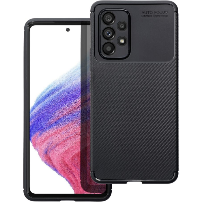 Silikónové puzdro na Samsung Galaxy A52 A525/A526/A528 Carbon Premium čierne